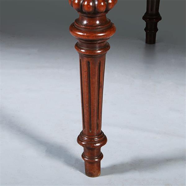 Grote foto praktische chique lange noten eetkamertafel of werktafel met wasdoek ingelegd hollands ca 1880 no.2 antiek en kunst stoelen en banken