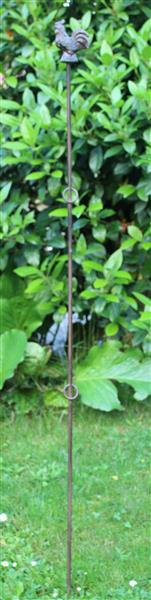 Grote foto plantensteun haan recht met 2 ogen 130 cm. py25h tuin en terras overige tuin en terras