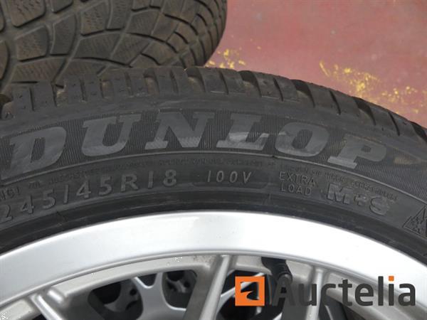 Grote foto 4 velgbanden voor bmw dunlop 245 45 r18 100 v winter agrarisch wielen