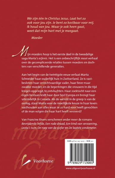 Grote foto mijn moeders hoop marta erfenis 1 boeken overige boeken