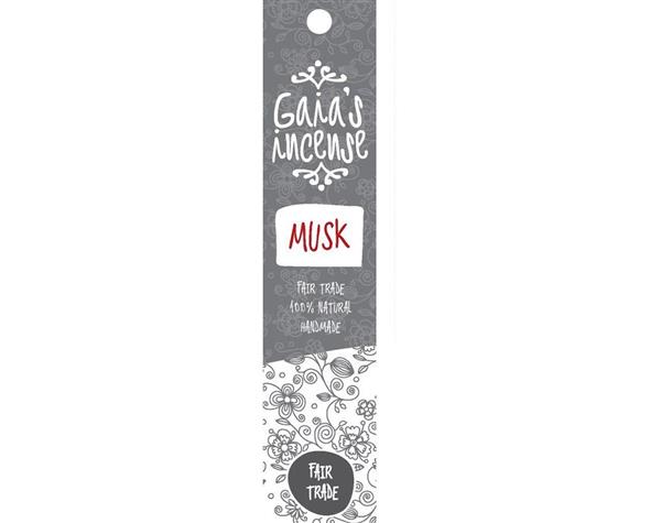 Grote foto gaia incense musk 15 sticks huis en inrichting woningdecoratie