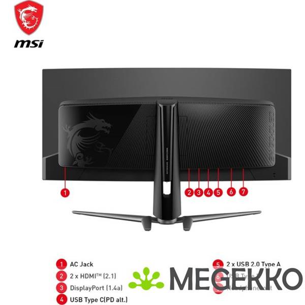 Grote foto msi mag 341cqp qd oled 34 wide quadhd 175hz monitor computers en software overige computers en software