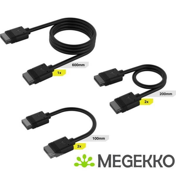 Grote foto corsair icue link cable kit with straight connectors black computers en software overige computers en software