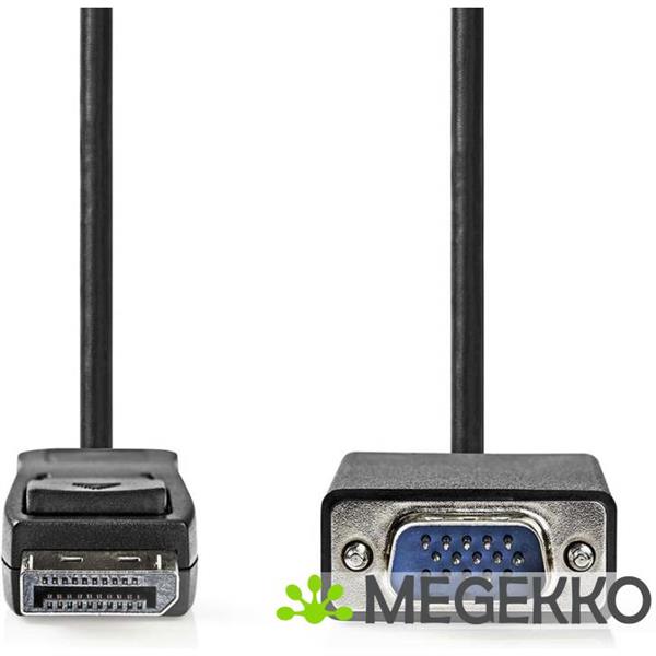 Grote foto vga kabel displayport male vga male vernikkeld maximale resolutie 1080p 1.00 m rond p computers en software overige computers en software