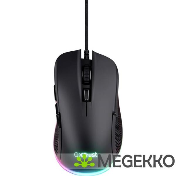 Grote foto trust gxt 922 ybar rgb zwarte gaming muis computers en software overige computers en software