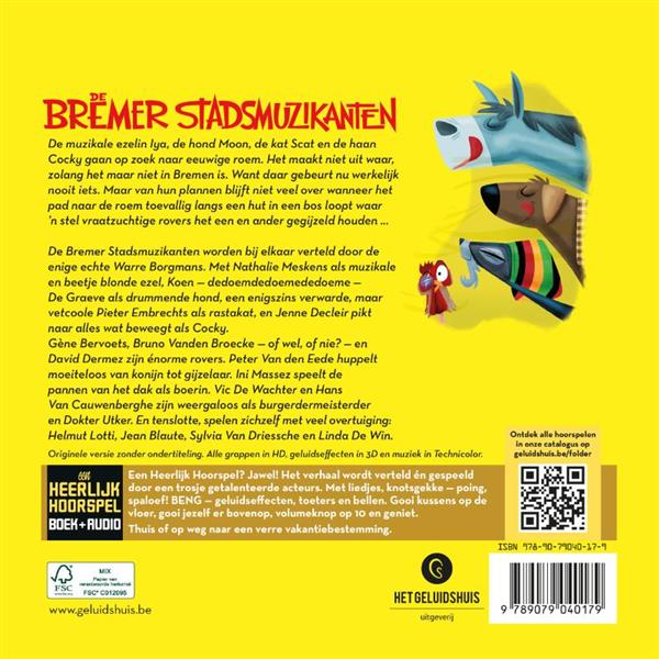 Grote foto de bremer stadsmuzikanten heerlijke hoorspelen 6 boeken jeugd 13 jaar en ouder