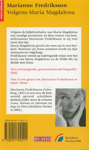 Grote foto volgens maria magdalena rainbow pocketboeken 311 boeken overige boeken