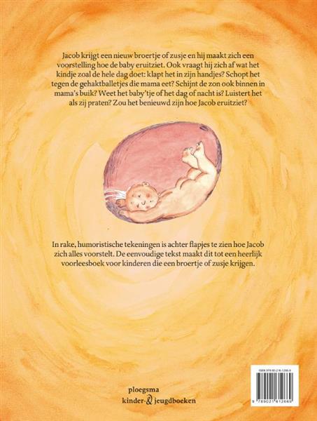 Grote foto de buitelende baby in mama buik ploegsma kinder jeugdboeken boeken jeugd 13 jaar en ouder