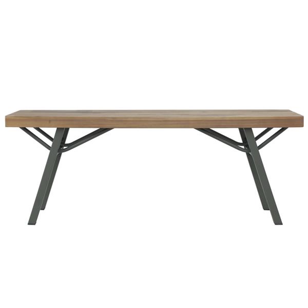 Grote foto vidaxl tuinbank 120 cm massief acaciahout tuin en terras tuinmeubelen