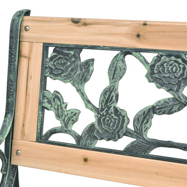Grote foto vidaxl tuinbank 122 cm hout tuin en terras tuinmeubelen