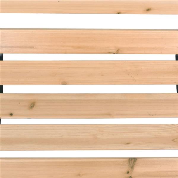 Grote foto vidaxl tuinbank 122 cm hout tuin en terras tuinmeubelen