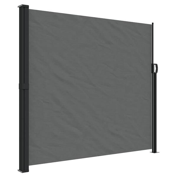 Grote foto vidaxl windscherm uittrekbaar 180x500 cm antracietkleurig tuin en terras overige tuin en terras