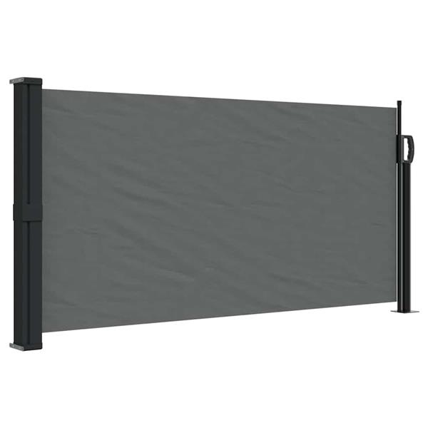 Grote foto vidaxl windscherm uittrekbaar 100x300 cm antracietkleurig tuin en terras overige tuin en terras