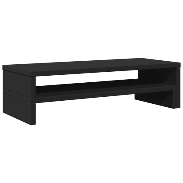 Grote foto vidaxl monitorstandaard 54x22x15 cm bewerkt hout zwart computers en software overige computers en software