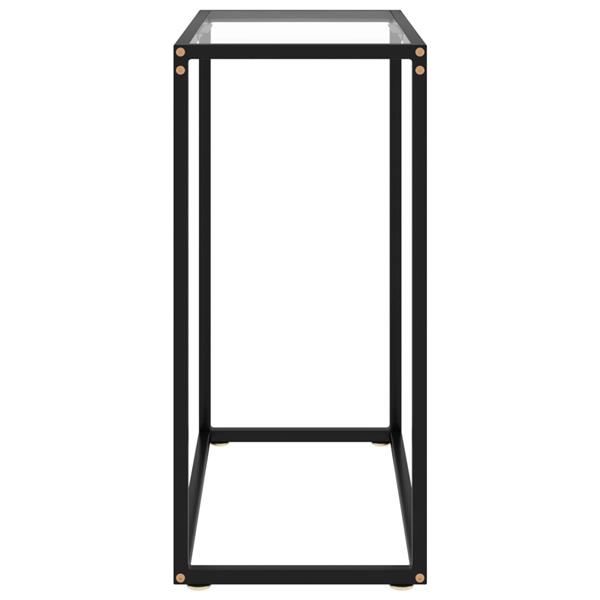 Grote foto vidaxl wandtafel 60x35x75 cm gehard glas transparant huis en inrichting eettafels