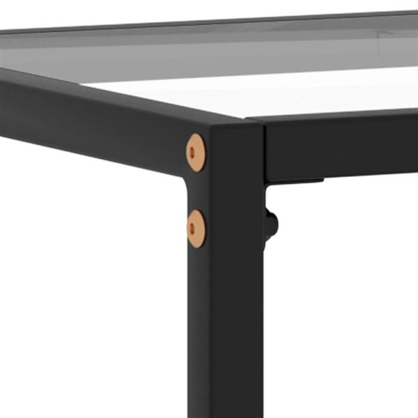 Grote foto vidaxl wandtafel 60x35x75 cm gehard glas transparant huis en inrichting eettafels