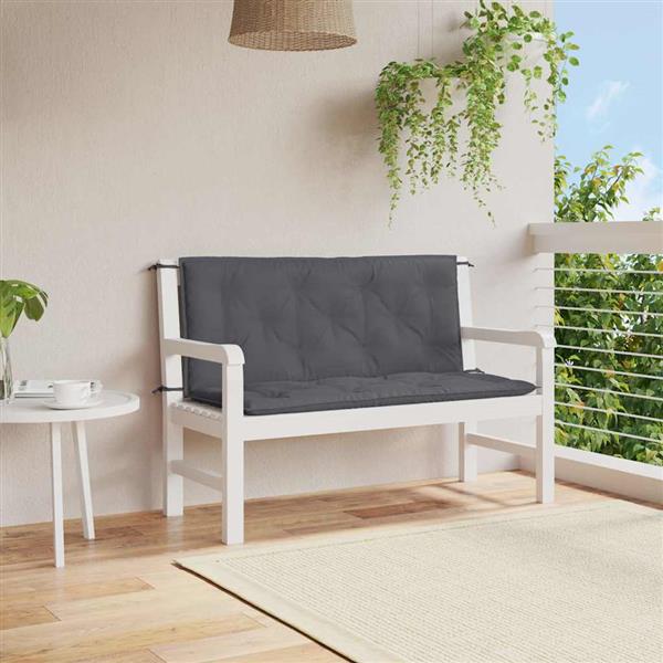 Grote foto vidaxl tuinbankkussen 120x 50 50 x7 cm oxford stof antracietkleurig huis en inrichting woningdecoratie