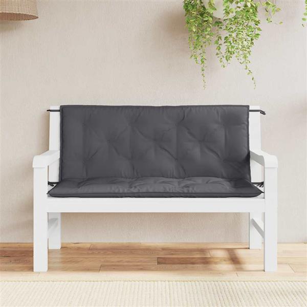 Grote foto vidaxl tuinbankkussen 120x 50 50 x7 cm oxford stof antracietkleurig huis en inrichting woningdecoratie