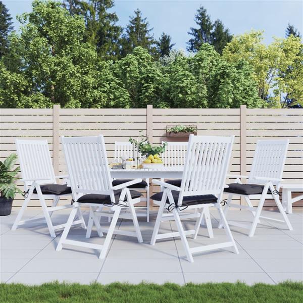 Grote foto vidaxl stoelkussens 6 st 40x40x7 cm oxford stof antracietkleurig huis en inrichting woningdecoratie