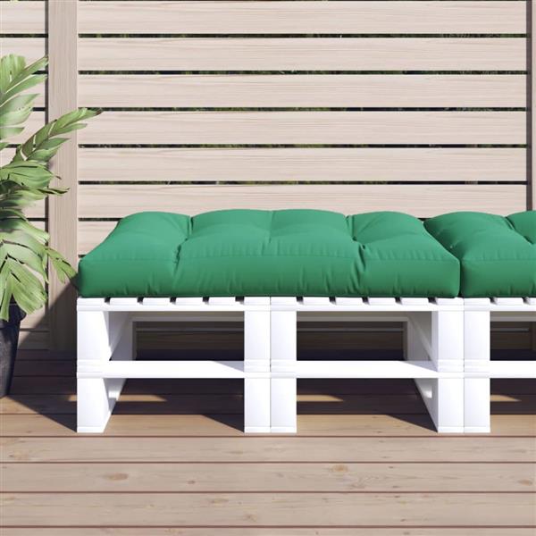 Grote foto vidaxl palletkussen 120x80x12 cm stof groen huis en inrichting woningdecoratie