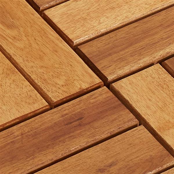 Grote foto vidaxl terrastegels 30 x 30 cm acacia set van 30 doe het zelf en verbouw tegels