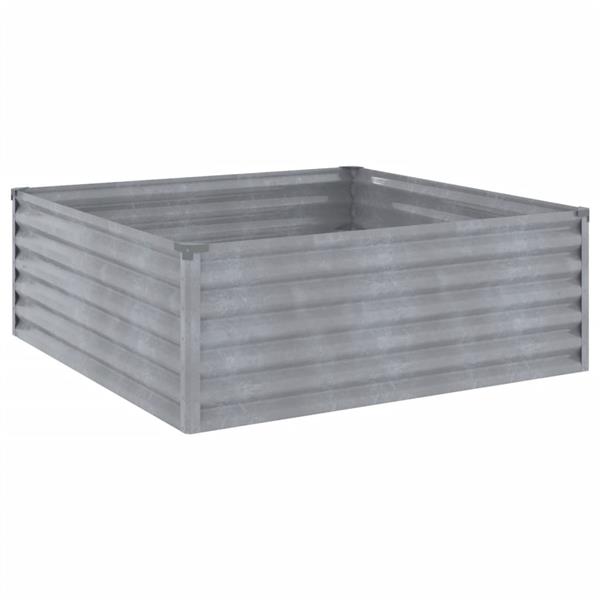 Grote foto vidaxl plantenbak verhoogd 100x100x36 cm cortenstaal tuin en terras overige tuin en terras