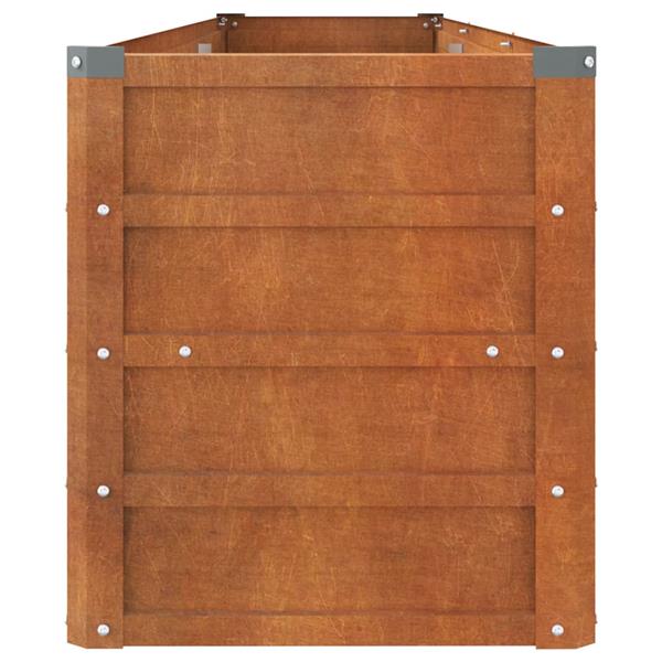 Grote foto vidaxl plantenbak verhoogd 240x40x45 cm cortenstaal roestig tuin en terras overige tuin en terras