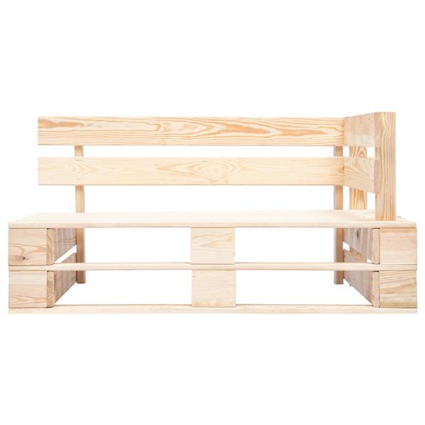 Grote foto vidaxl tuinhoekbank pallet hout tuin en terras tuinmeubelen