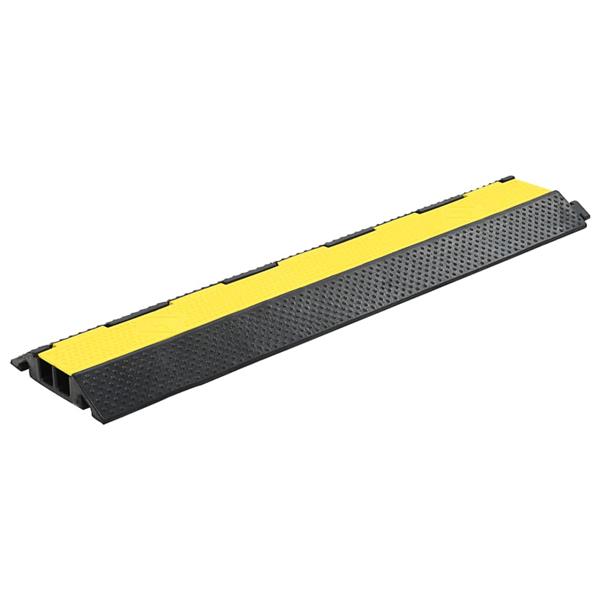 Grote foto vidaxl kabelbeschermer drempels 2 tunnels 101 5 cm rubber 4 st huis en inrichting woningdecoratie