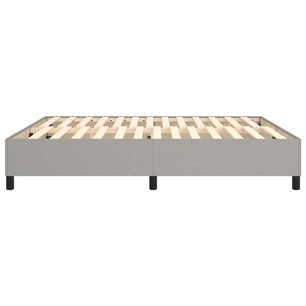 Grote foto vidaxl bedframe zonder matras stof lichtgrijs 160x200 cm antiek en kunst stoelen en banken