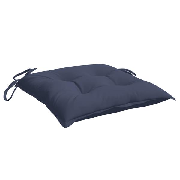 Grote foto vidaxl stoelkussens 4 st 40x40x7 cm oxford stof marineblauw huis en inrichting woningdecoratie