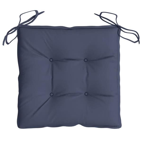 Grote foto vidaxl stoelkussens 4 st 40x40x7 cm oxford stof marineblauw huis en inrichting woningdecoratie