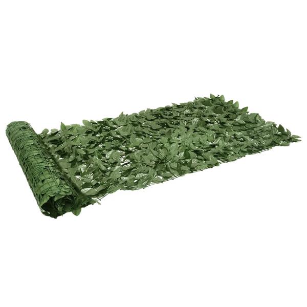 Grote foto vidaxl balkonscherm met donkergroene bladeren 200x100 cm tuin en terras overige tuin en terras
