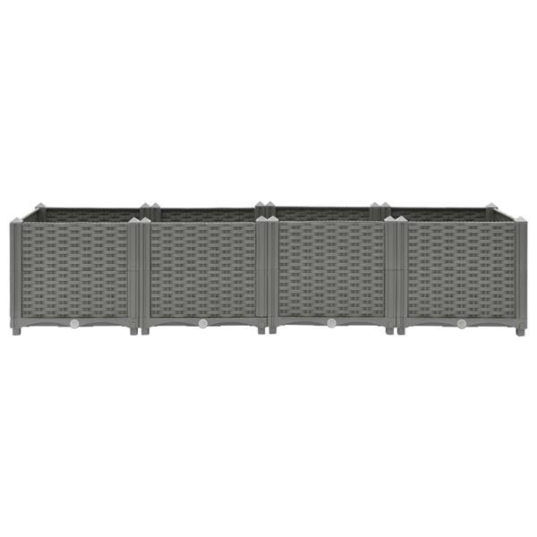 Grote foto vidaxl plantenbak verhoogd 160x40x38 cm polypropeen tuin en terras overige tuin en terras
