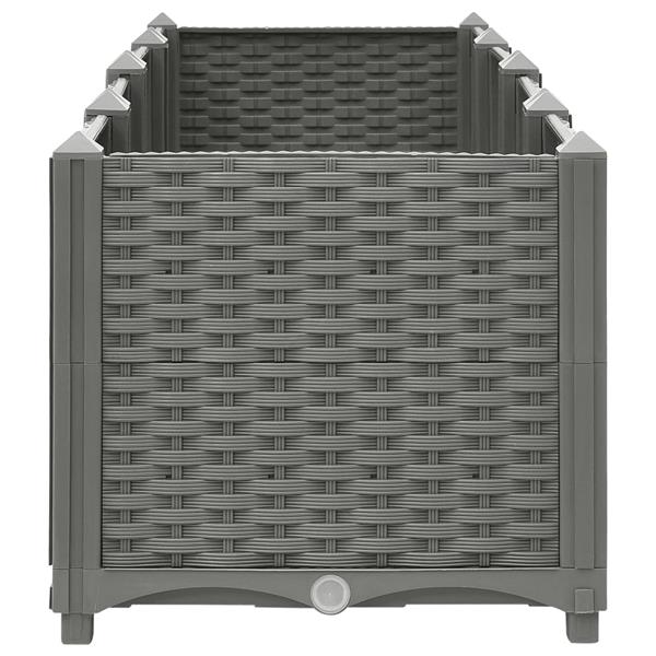 Grote foto vidaxl plantenbak verhoogd 160x40x38 cm polypropeen tuin en terras overige tuin en terras