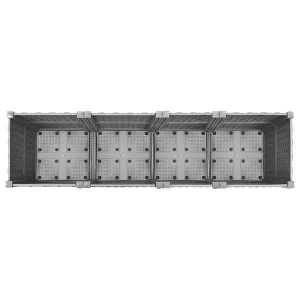 Grote foto vidaxl plantenbak verhoogd 160x40x38 cm polypropeen tuin en terras overige tuin en terras