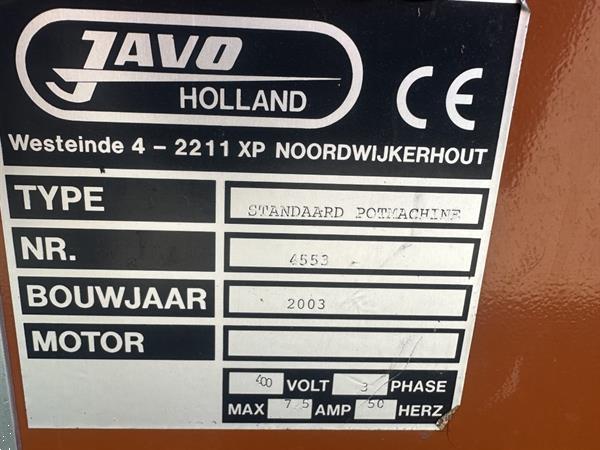 Grote foto javo standaard potmachine agrarisch tuinbouw