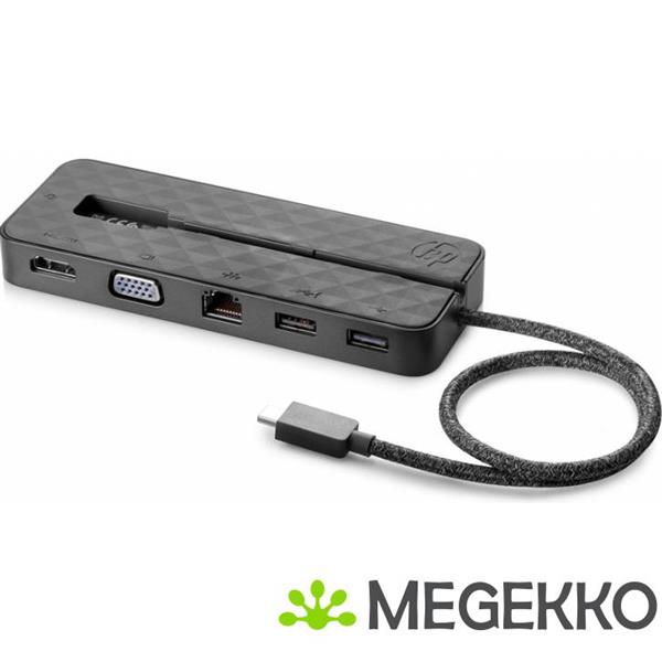 Grote foto hp usb c mini dock usb 3.0 3.1 gen 1 type c zwart computers en software overige computers en software