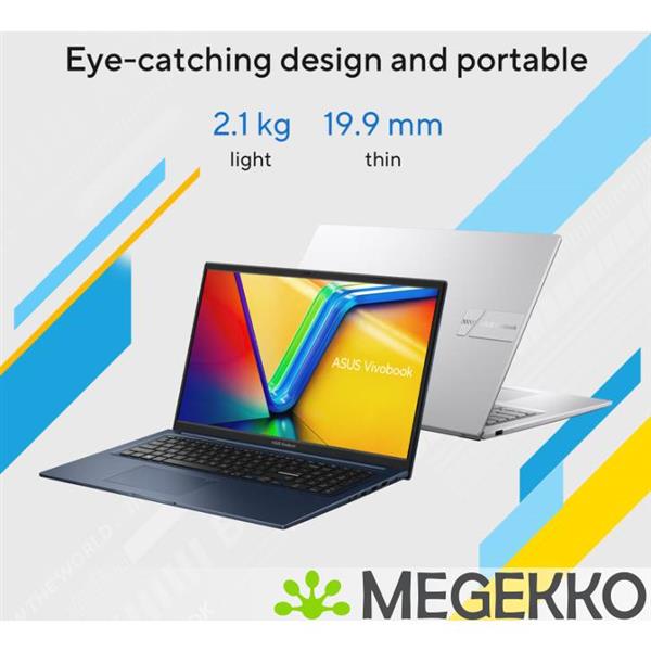 Grote foto asus vivobook 17 x1704va au200w 17.3 core i3 1315u computers en software overige computers en software
