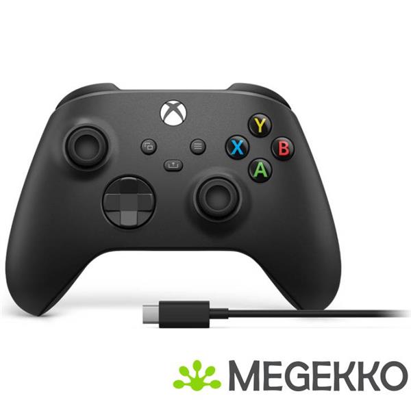 Grote foto microsoft xbox wireless controller zwart usb c kabel computers en software overige computers en software