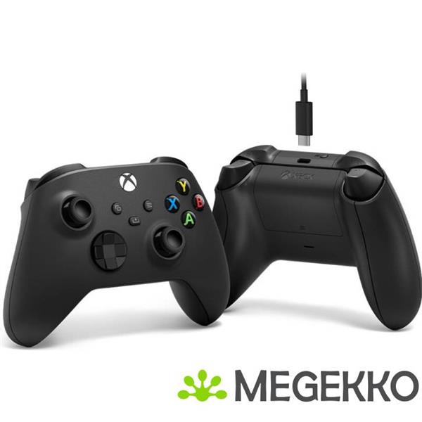 Grote foto microsoft xbox wireless controller zwart usb c kabel computers en software overige computers en software
