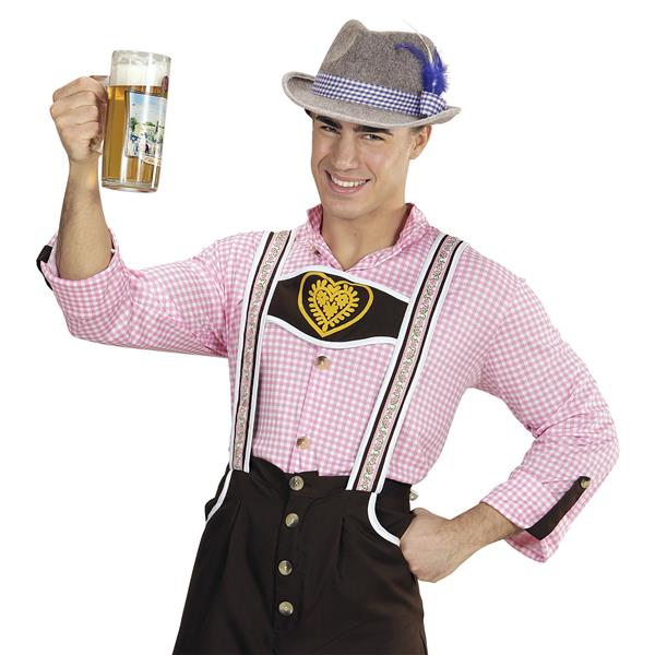 Grote foto beierse fedora met blauwe veren verzamelen overige verzamelingen