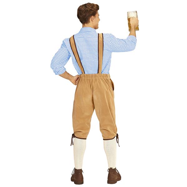 Grote foto beierse lederhose beige xl verzamelen overige verzamelingen