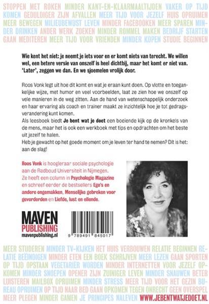 Grote foto je bent wat je doet boeken psychologie