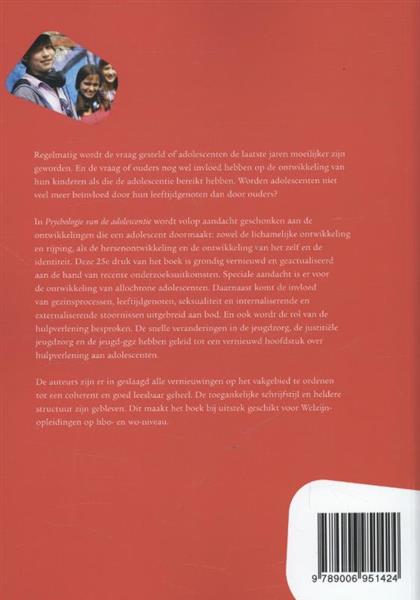 Grote foto psychologie van de adolescentie boeken overige boeken