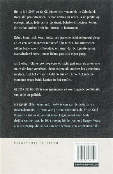 Grote foto gedenk de doden john rebus 16 boeken thrillers
