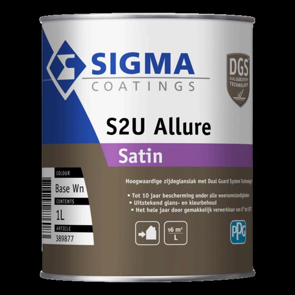 Grote foto s2u allure satin 1 liter doe het zelf en verbouw verven en sierpleisters