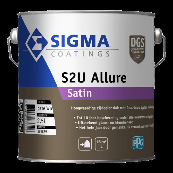 Grote foto s2u allure satin 2 5 liter doe het zelf en verbouw verven en sierpleisters