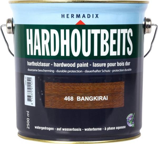 Grote foto hardhoutbeits bangkirai 468 2 5 liter doe het zelf en verbouw verven en sierpleisters