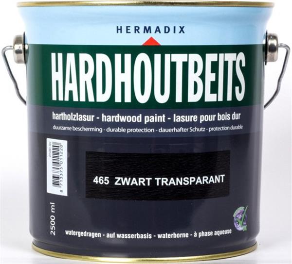 Grote foto hardhoutbeits zwart transparant 465 2 5 liter doe het zelf en verbouw verven en sierpleisters